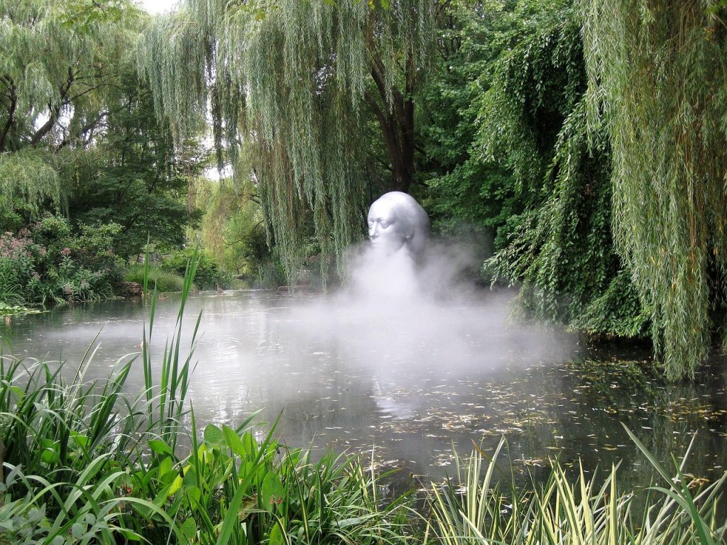 Sculpture, woman, pond — Experience Seamless Crypto Management with Ledger Live